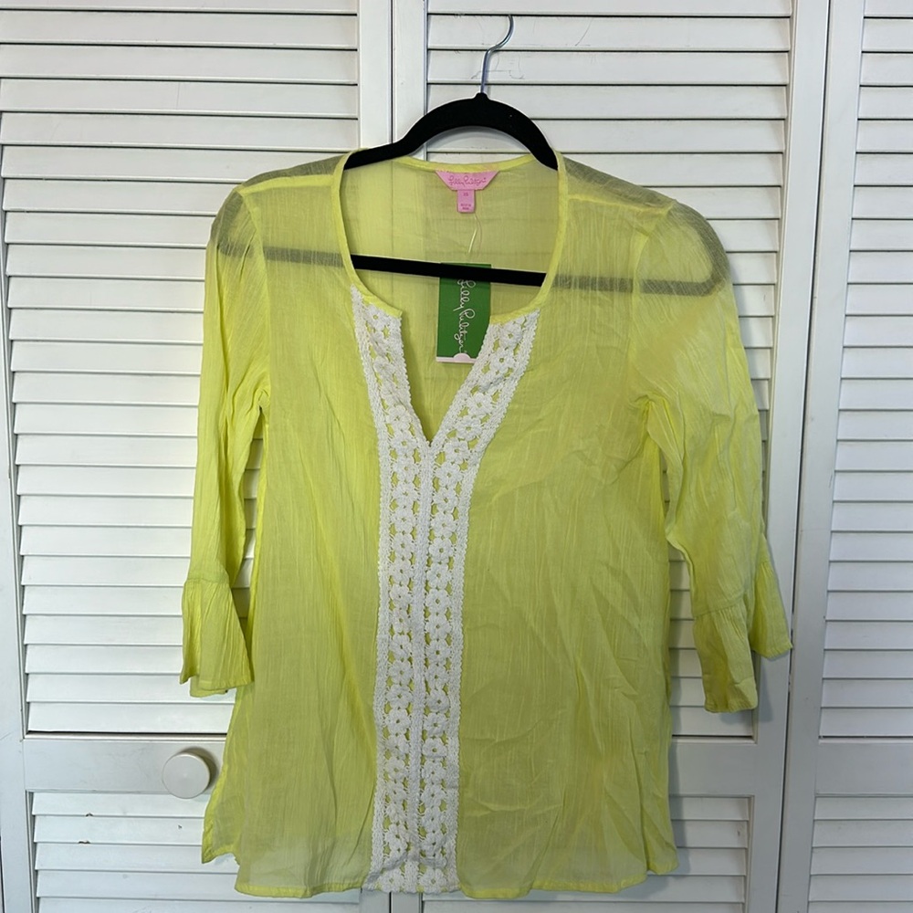 NWT Lily Pulitzer Luci Tunic Limoncello XS